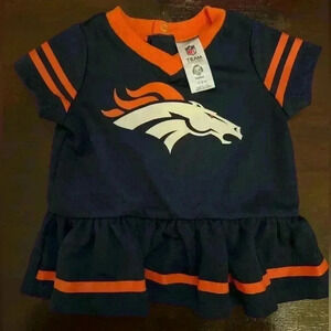 NFL Baby Jersey Dress - Denver Broncos Newborn Baby Girl Dress